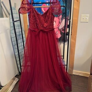 Ever Pretty Red Prom Dress